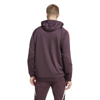 adidas Bayern Munich Track Sweat à Capuche 2024-2025 Bordeaux Rouge Blanc