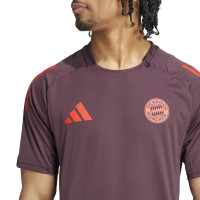 adidas Bayern Munich Maillot d'Entraînement 2024-2025 Bordeaux Rouge Blanc