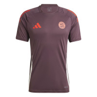 adidas Bayern Munich Maillot d'Entraînement 2024-2025 Bordeaux Rouge Blanc