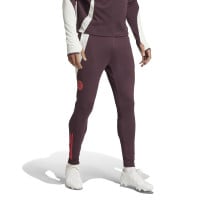 adidas Bayern Munich Track Survêtement à Capuche 1/4-Zip 2024-2025 Bordeaux Rouge Blanc