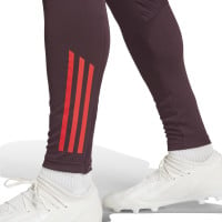 adidas Bayern Munich Track Survêtement à Capuche 1/4-Zip 2024-2025 Bordeaux Rouge Blanc