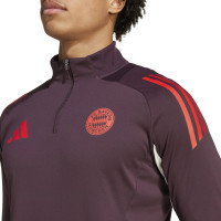 adidas Bayern Munich Survêtement 1/4-Zip 2024-2025 Bordeaux Blanc Rouge