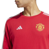 adidas Manchester United DNA Sweat-Shirt 2024-2025 Rouge Blanc