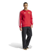 adidas Manchester United DNA Sweat-Shirt 2024-2025 Rouge Blanc