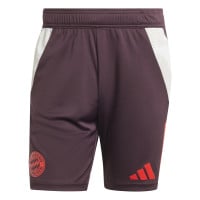 adidas Bayern Munich Short d'Entraînement 2024-2025 Bordeaux Rouge Blanc