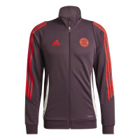 adidas Bayern Munich Survêtement Full-Zip 2024-2025 Bordeaux Rouge Blanc