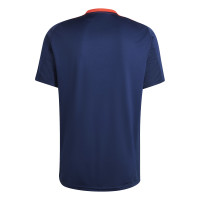 adidas Manchester United Maillot d'Entraînement 2024-2025 Bleu Foncé Rouge Argenté