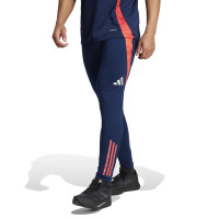 adidas Manchester United Pantalon d'Entraînement 2024-2025 Bleu Foncé Rouge Argenté