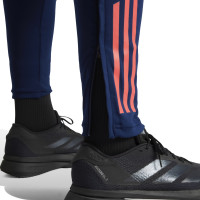 adidas Manchester United Pantalon d'Entraînement 2024-2025 Bleu Foncé Rouge Argenté