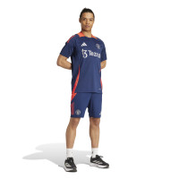 adidas Manchester United Trainingsset 2024-2025 Donkerblauw Rood Zilver