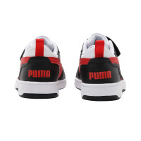 Baskets PUMA Rebound V6 Low AC+ pour enfants, blanches et noires