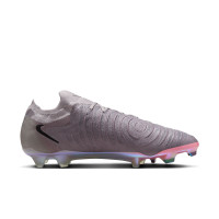 Nike Phantom GX II Elite Gras Voetbalschoenen (FG) Grijs Zwart Roze