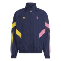 adidas Juventus Originals Survêtement Full-Zip 2024-2025 Bleu Foncé Jaune Rose