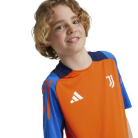 adidas Juventus Maillot d'Entraînement 2024-2025 Enfants Orange Bleu Blanc