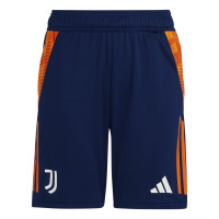 adidas Juventus Short d'Entraînement 2024-2025 Enfants Bleu Foncé Orange Blanc