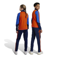 adidas Juventus Survêtement Full-Zip 2024-2025 Enfants Orange Bleu Foncé Bleu Blanc