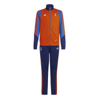 adidas Juventus Trainingspak Full-Zip 2024-2025 Kids Oranje Donkerblauw Blauw Wit