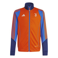 adidas Juventus Trainingspak Full-Zip 2024-2025 Kids Oranje Donkerblauw Blauw Wit