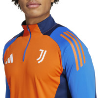 adidas Juventus Haut d'Entraînement 1/4-Zip 2024-2025 Orange Bleu Blanc