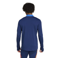 adidas Juventus Survêtement 1/4-Zip 2024-2025 Bleu Foncé Orange Blanc