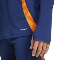 adidas Juventus Trainingstrui 1/4-Zip 2024-2025 Donkerblauw Oranje Wit