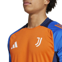 adidas Juventus Maillot d'Entraînement 2024-2025 Orange Bleu Blanc