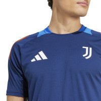 adidas Juventus Maillot d'Entraînement 2024-2025 Bleu Foncé Orange Blanc