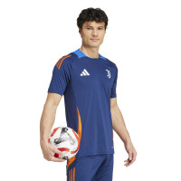 adidas Juventus Maillot d'Entraînement 2024-2025 Bleu Foncé Orange Blanc