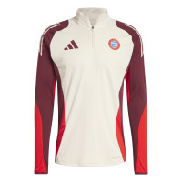 adidas Bayern Munich Survêtement 1/4-Zip Europe 2024-2025 Blanc Bordeaux Rouge