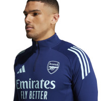 adidas Arsenal Trainingspak 1/4-Zip 2024-2025 Donkerblauw Lichtblauw