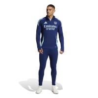 adidas Arsenal Trainingspak 1/4-Zip 2024-2025 Donkerblauw Lichtblauw