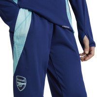 adidas Arsenal Trainingspak 1/4-Zip 2024-2025 Kids Donkerblauw Lichtblauw