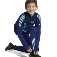 adidas Arsenal Trainingspak 1/4-Zip 2024-2025 Kids Donkerblauw Lichtblauw