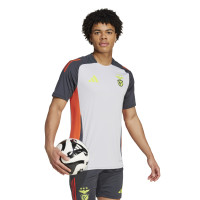 adidas Benfica Trainingsset 2024-2025 Lichtgrijs Donkergrijs Felgeel