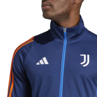 adidas Juventus Trainingspak Full-Zip 2024-2025 Donkerblauw Oranje Wit