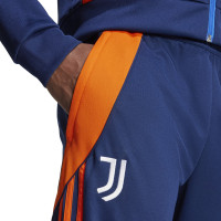 adidas Juventus Survêtement Full-Zip 2024-2025 Bleu Foncé Orange Blanc