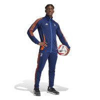 adidas Juventus Survêtement Full-Zip 2024-2025 Bleu Foncé Orange Blanc