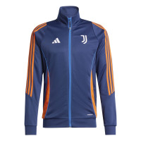 adidas Juventus Survêtement Full-Zip 2024-2025 Bleu Foncé Orange Blanc