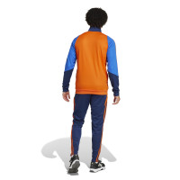 adidas Juventus Trainingspak Full-Zip 2024-2025 Oranje Donkerblauw Blauw Wit