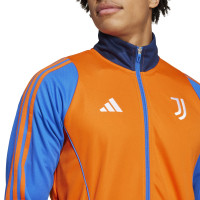 adidas Juventus Survêtement Full-Zip 2024-2025 Orange Bleu Foncé Bleu Blanc