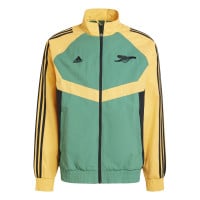 adidas Arsenal Culturewear Trainingsjack Woven 2024-2025 Geel Groen Zwart