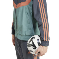 adidas Bayern München Culturewear Trainingspak Woven Full-Zip 2024-2025 Grijs Oranje Groen