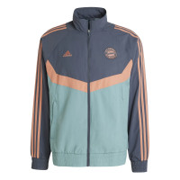 adidas Bayern Munich Culturewear Survêtement Woven Full-Zip 2024-2025 Gris Orange Mauve