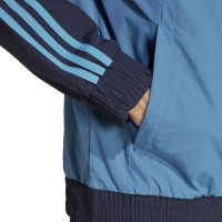 adidas Ajax Culturewear Veste d'Entraînement Woven 2024-2025 Bleu Bleu Clair Jaune