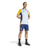 adidas Real Madrid Short d'Entraînement 2024-2025 Bleu Foncé Orange Bleu Clair