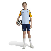 adidas Real Madrid Maillot d'Entraînement 2024-2025 Enfants Bleu Clair Orange Bleu Foncé