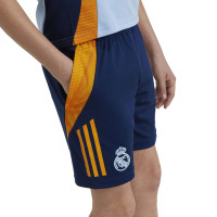 adidas Real Madrid Trainingsbroekje 2024-2025 Kids Donkerblauw Oranje Lichtblauw