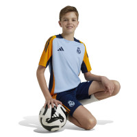 adidas Real Madrid Short d'Entraînement 2024-2025 Enfants Bleu Foncé Orange Bleu Clair