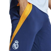 adidas Real Madrid Trainingspak 1/4-Zip 2024-2025 Wit Donkerblauw