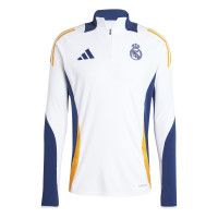 adidas Real Madrid Trainingspak 1/4-Zip 2024-2025 Wit Donkerblauw